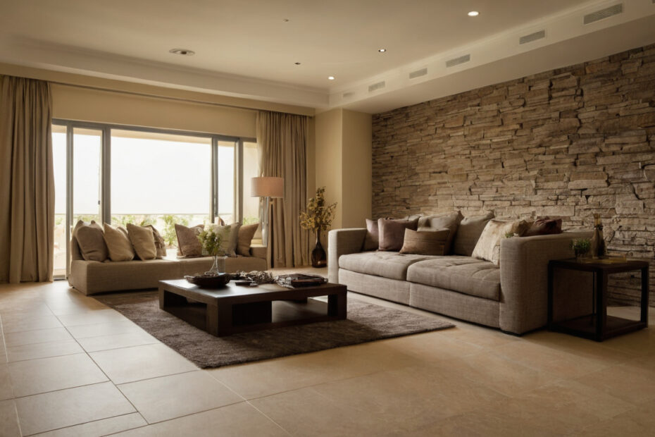 Which professional does a Dubai home project actually require shown in a luxury residential interior